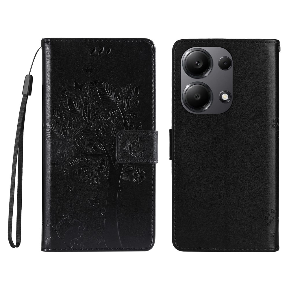 Trees knížkové pouzdro na Xiaomi Redmi Note 13 Pro 4G/Poco M6 Pro - černé