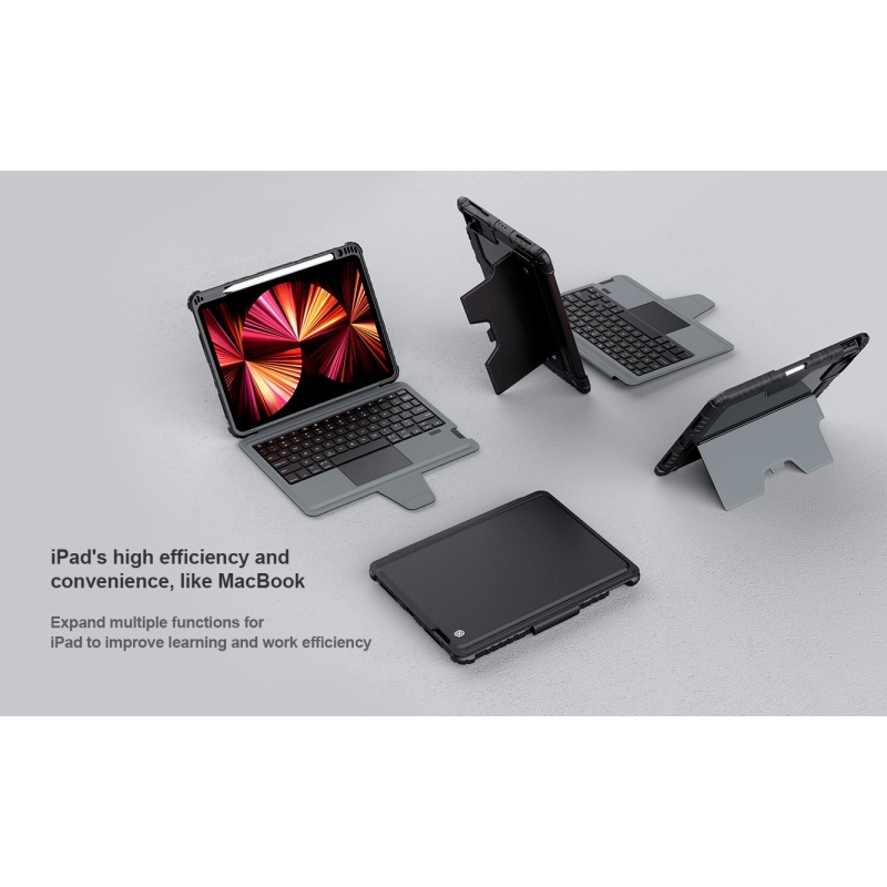 Nillkin Bumper Combo Keyboard Case pro iPad Air 4/5/10.9 2020/11 2024/2025/2026/Pro 11 2020/2021/2022 Black