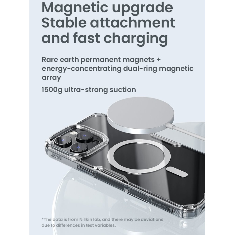 Nillkin Nature TPU PRO Magnetic Kryt pro Apple iPhone 16 Pro Max Transparent