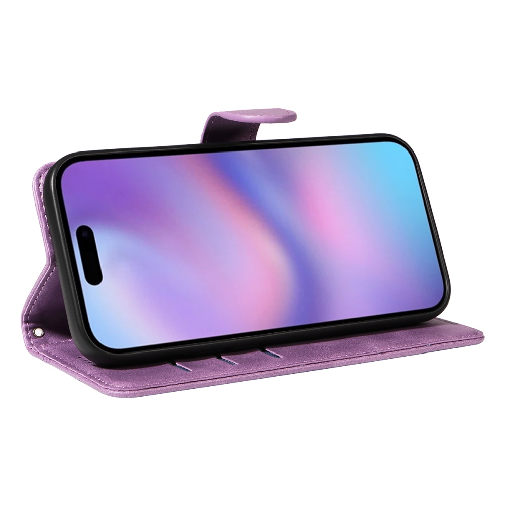 T-Shape knížkové pouzdro na iPhone 17 - světlefialové