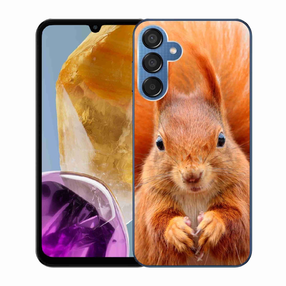 Gelový kryt mmCase na Samsung Galaxy M15 5G - veverka