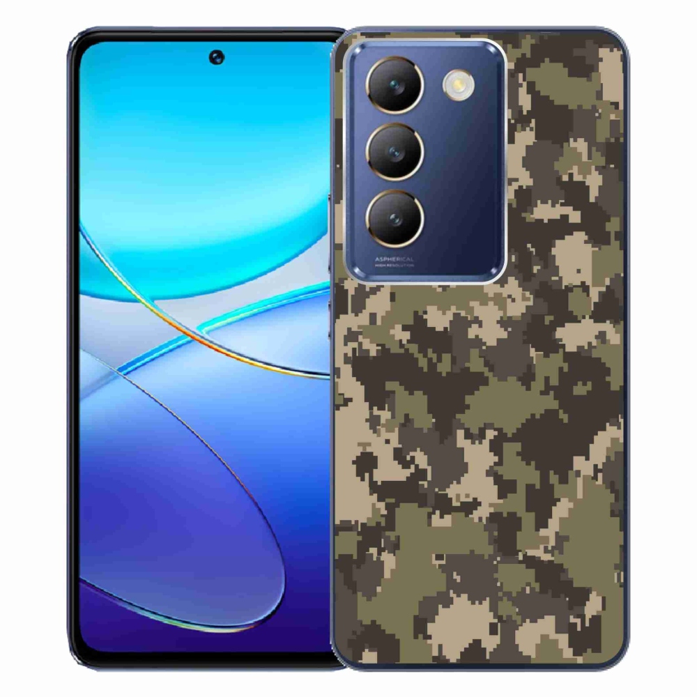Gelový kryt mmCase na Vivo V40 SE 4G/5G - maskáčový vzor 12