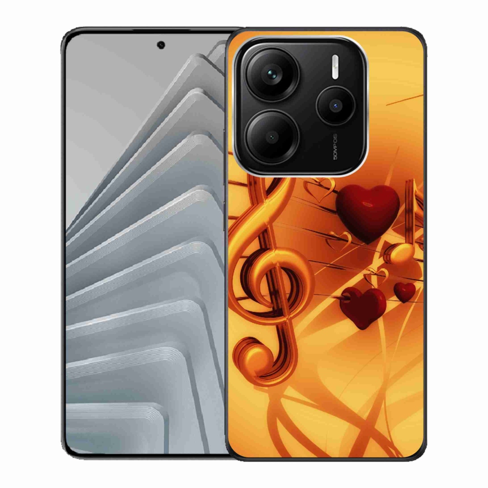 Gelový kryt mmCase na Xiaomi Redmi Note 14 5G - noty