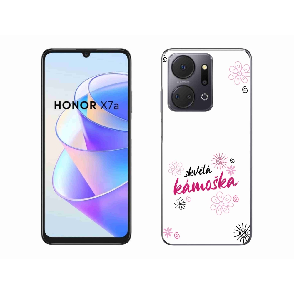 Gelový kryt mmCase na Honor X7a - skvělá kámoška bílé pozadí