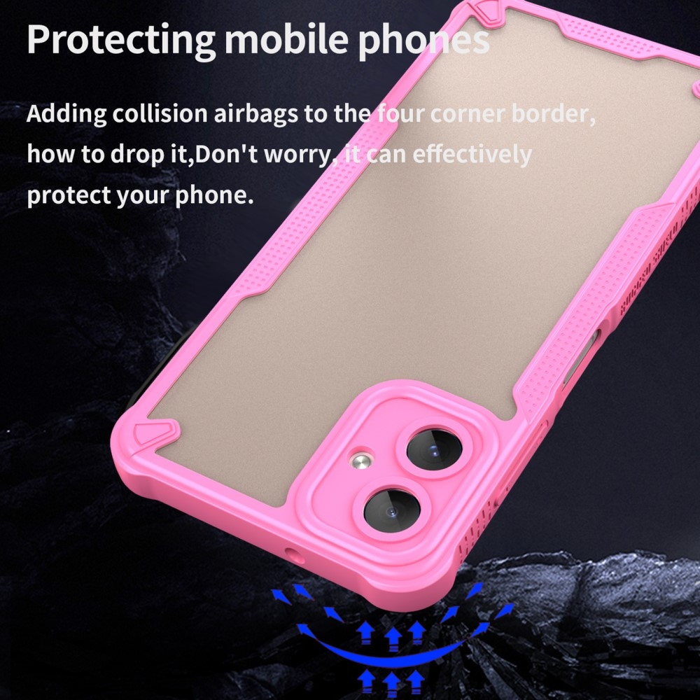Frosted odolný kryt na Samsung Galaxy A06 4G - růžový