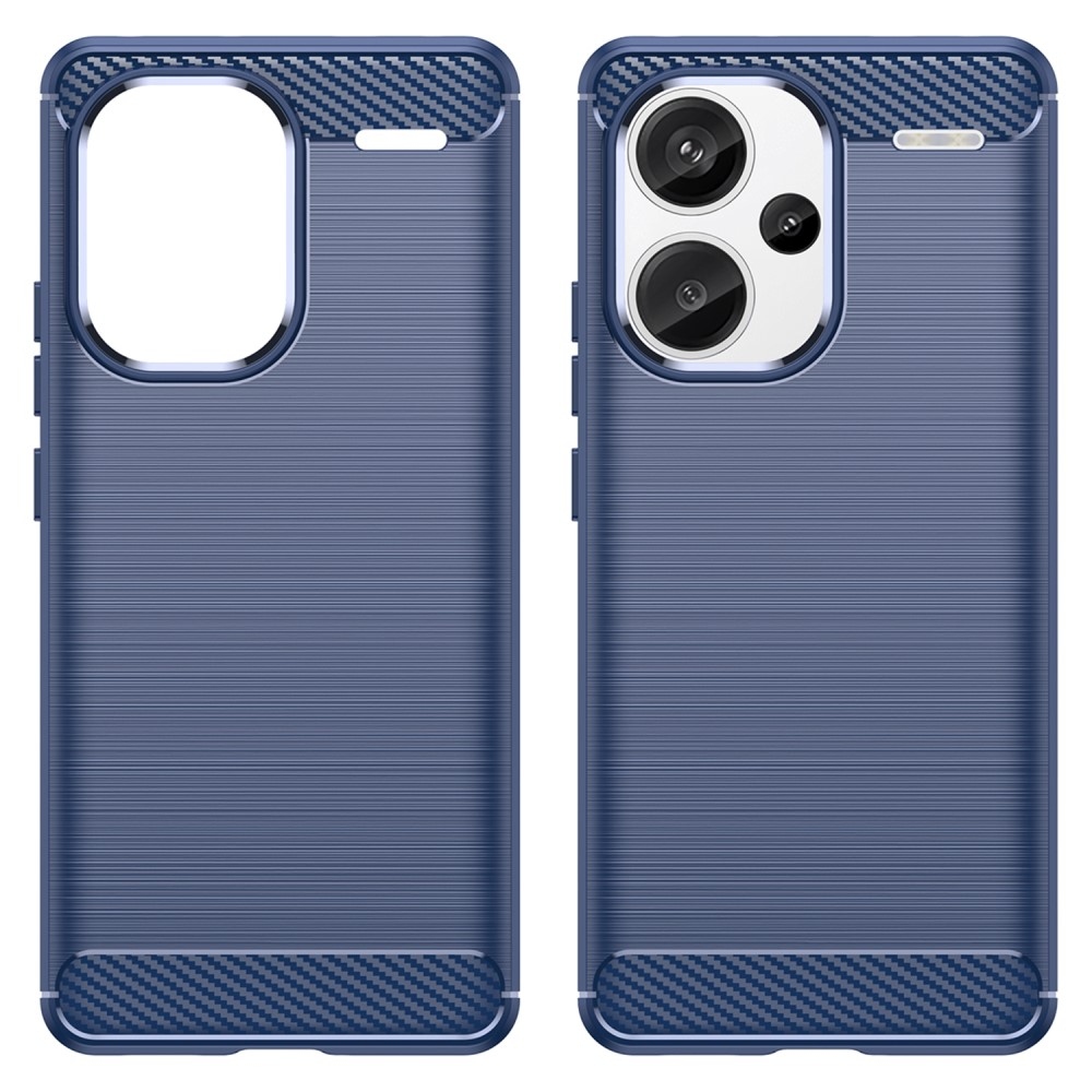 Carbon odolný gelový obal na Xiaomi Redmi Note 13 Pro+ 5G - modrý