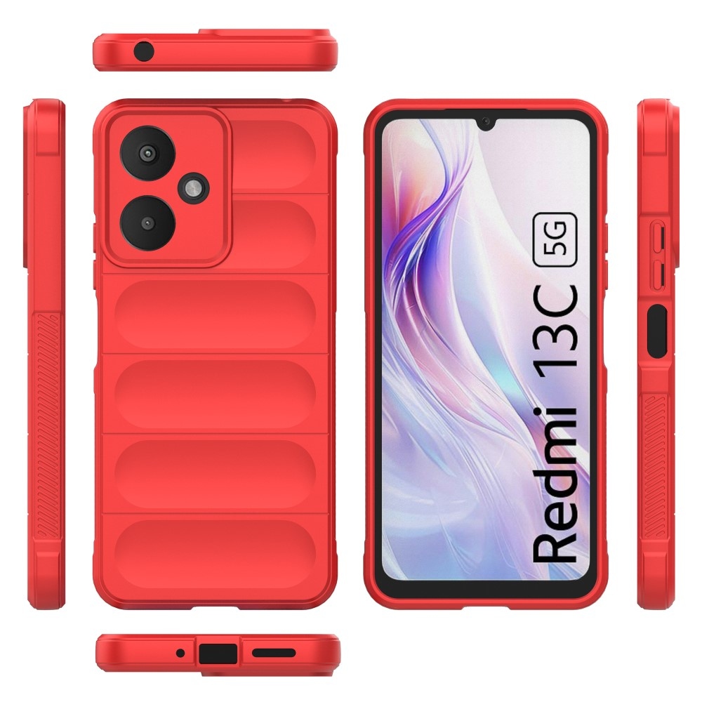 Rugg odolný gelový obal na Xiaomi Redmi 13C 5G - červený