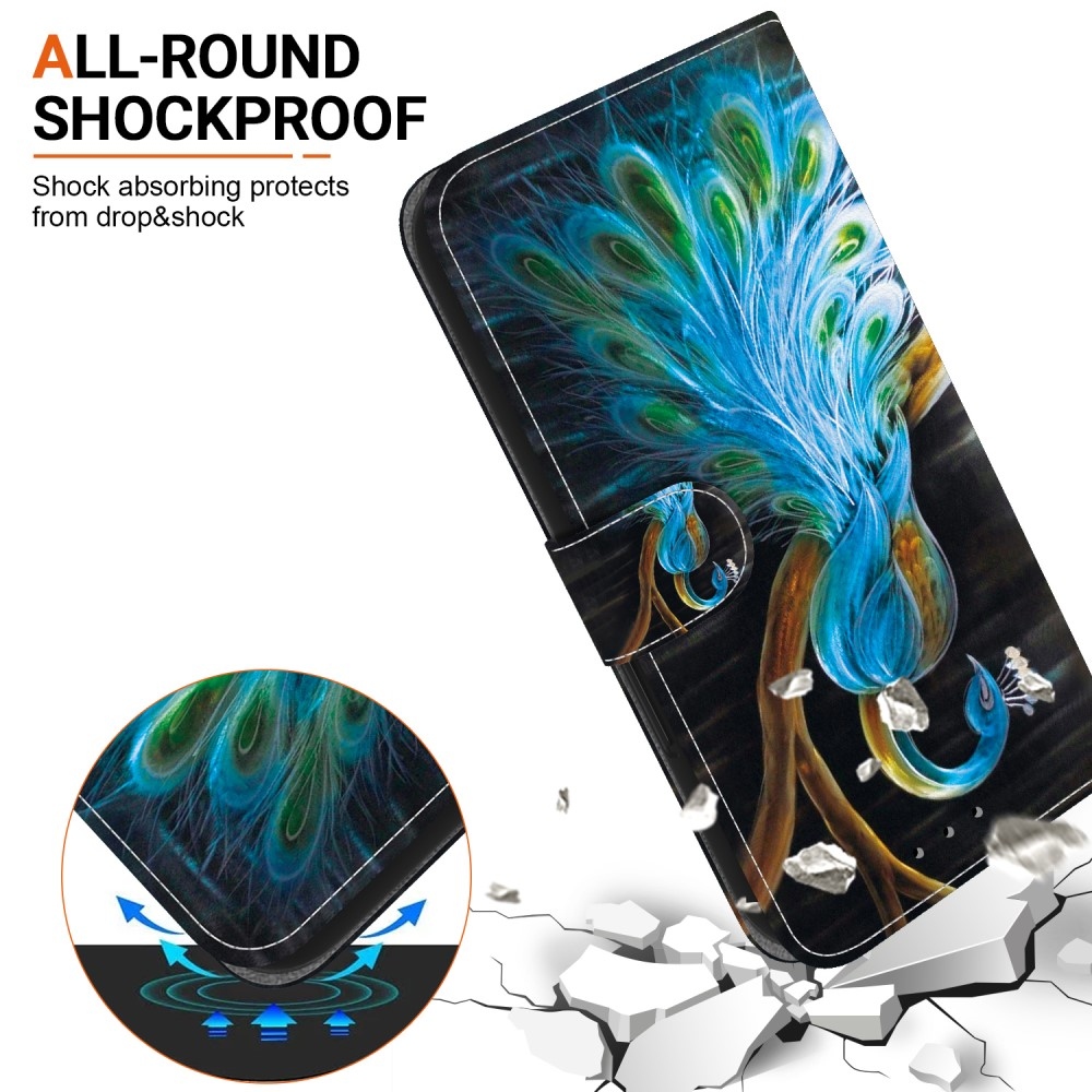 Versatile knížkové pouzdro na Samsung Galaxy A36 5G/A56 5G - páv