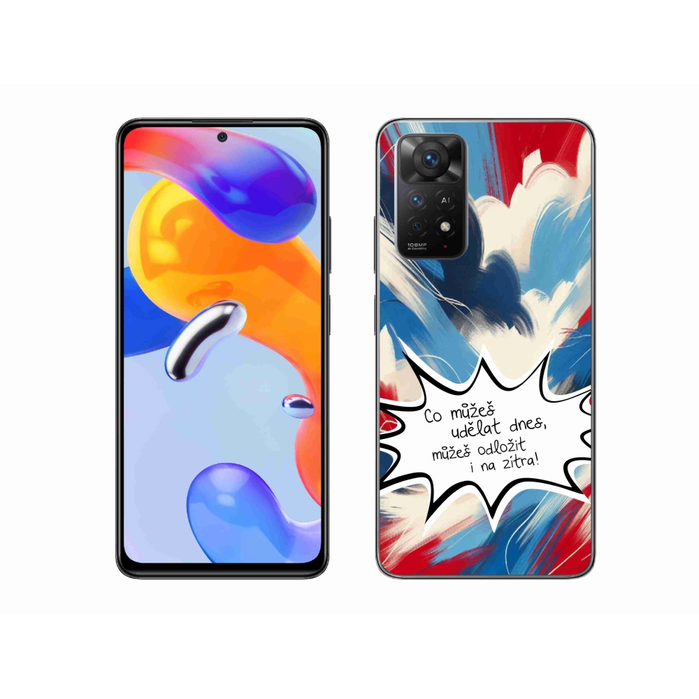 Gelový kryt mmCase na Xiaomi Redmi Note 11 Pro 4G/5G - vtipný text 9 bílé pozadí