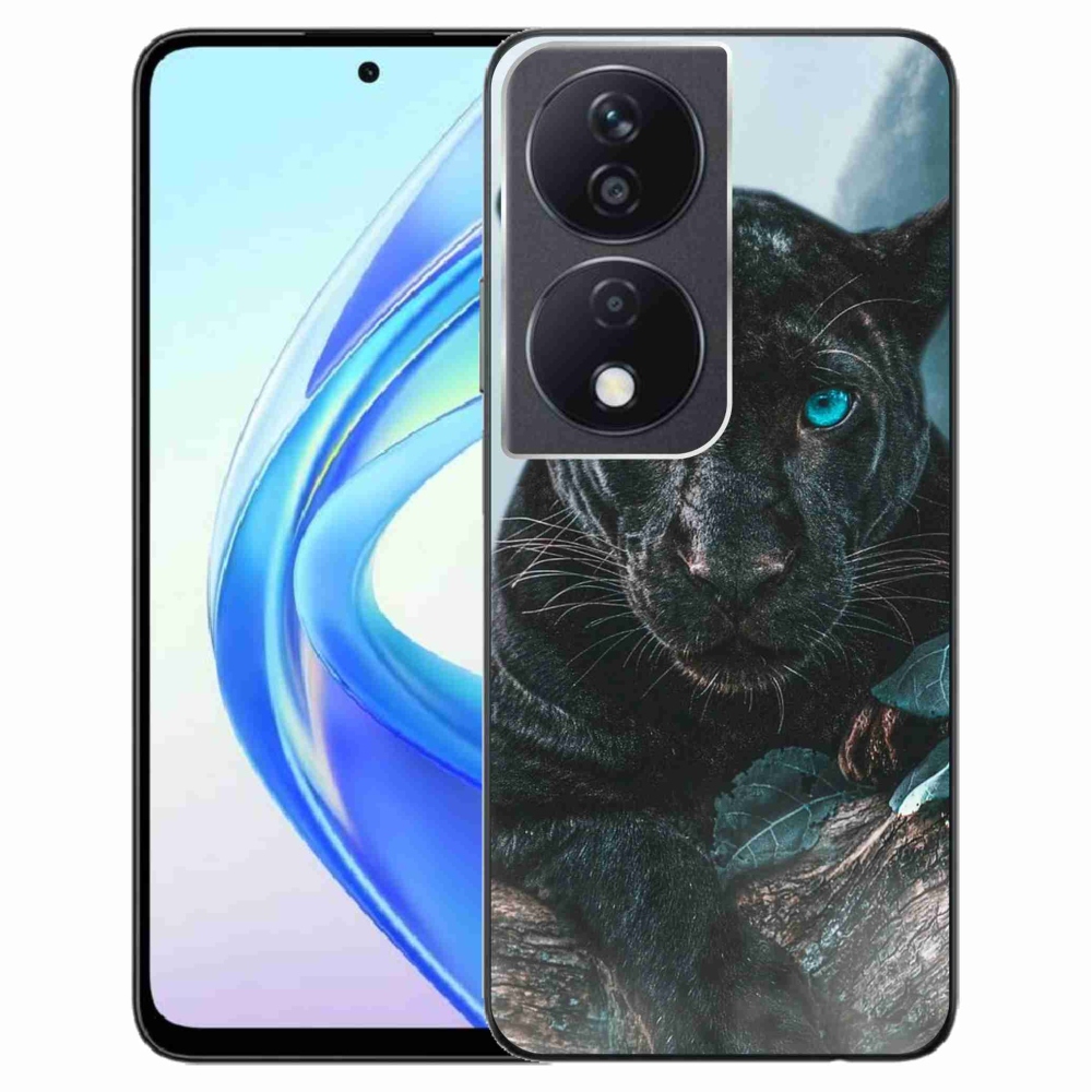Gelový kryt mmCase na Honor X7b/Honor 90 Smart - černý panter