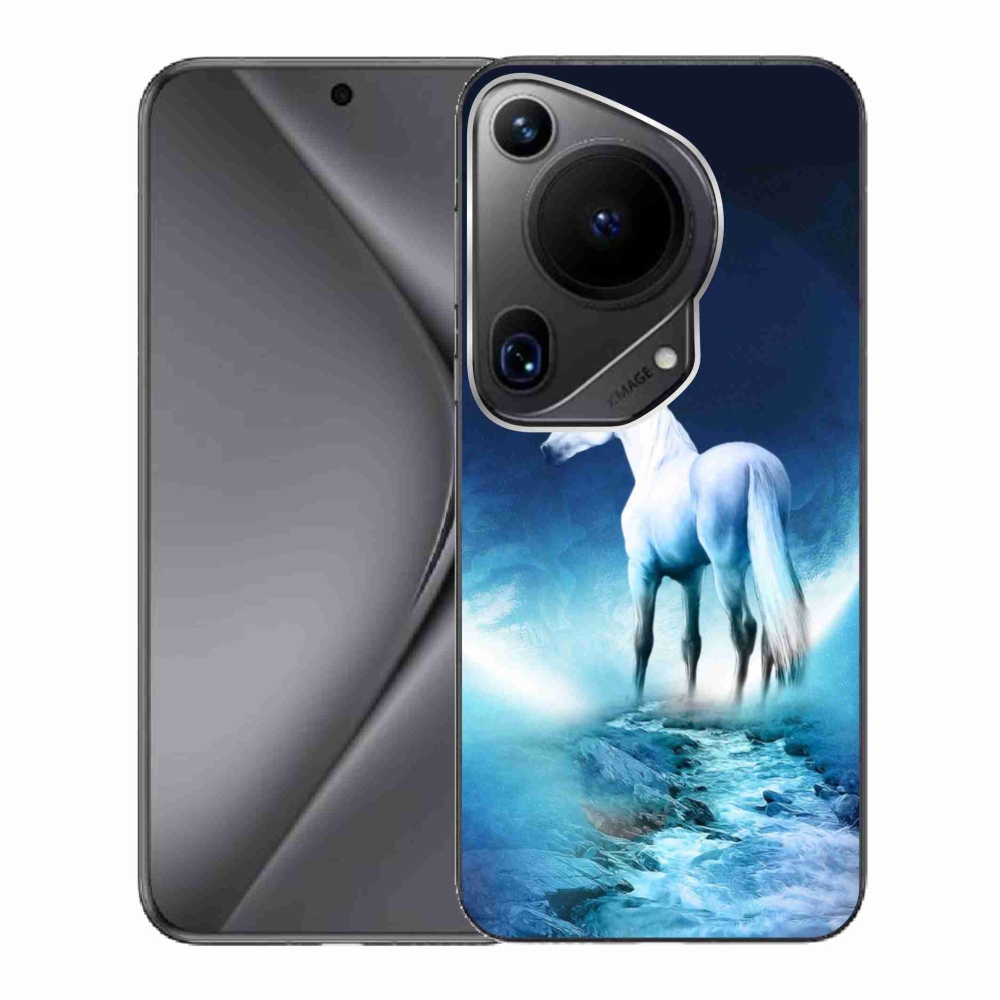 Gelový kryt mmCase na Huawei Pura 70 Ultra - bílý jednorožec