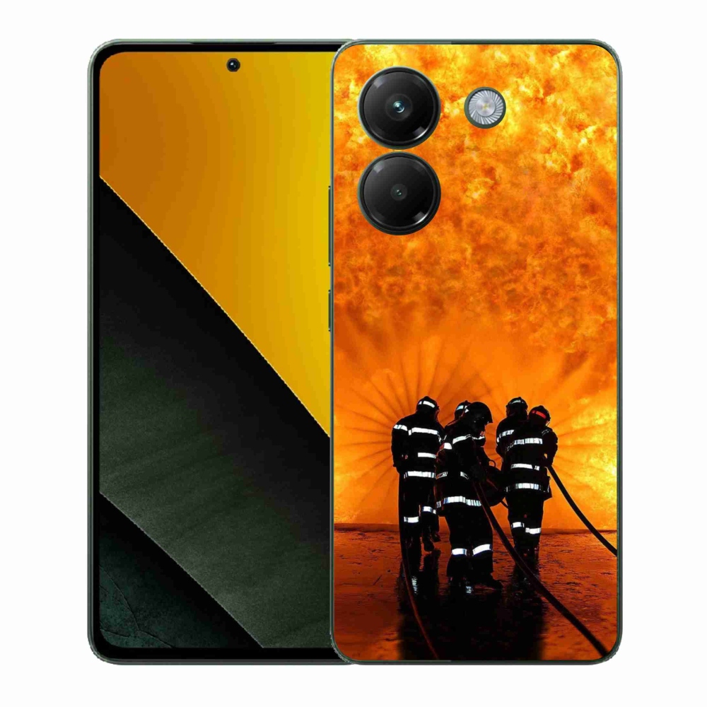 Gelový kryt mmCase na Xiaomi Poco M7 Pro 5G - požár