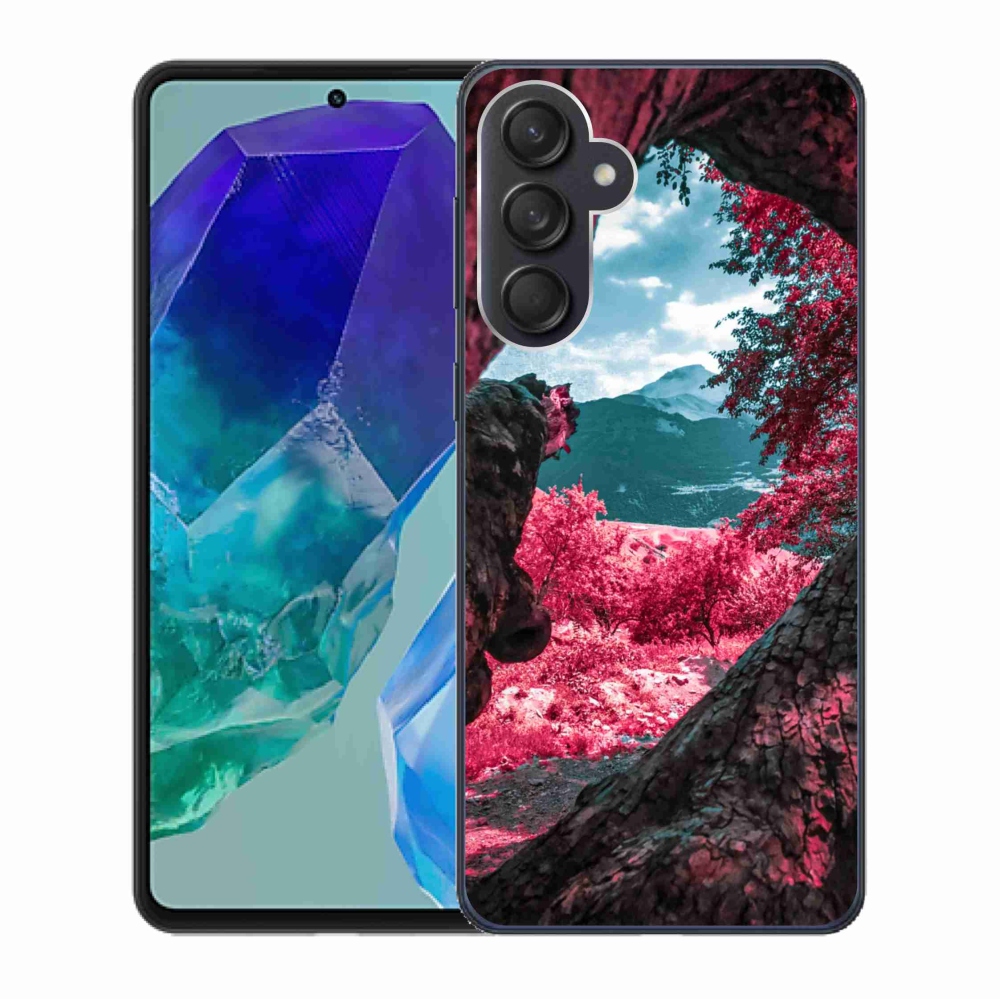 Gelový kryt mmCase na Samsung Galaxy M55 5G - výhled na hory