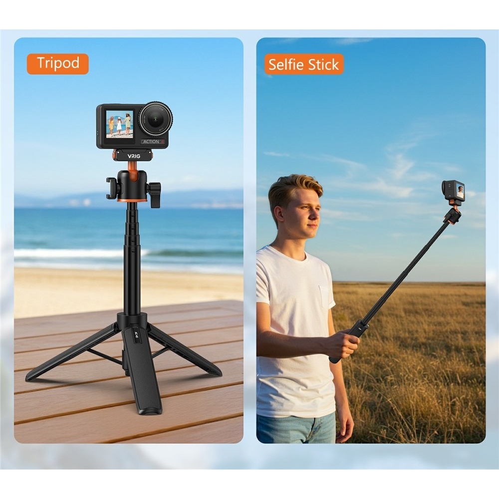 VRIG Magnetický rychloupínací stativ pro DJI Osmo Action 5 Pro, 4 a 3