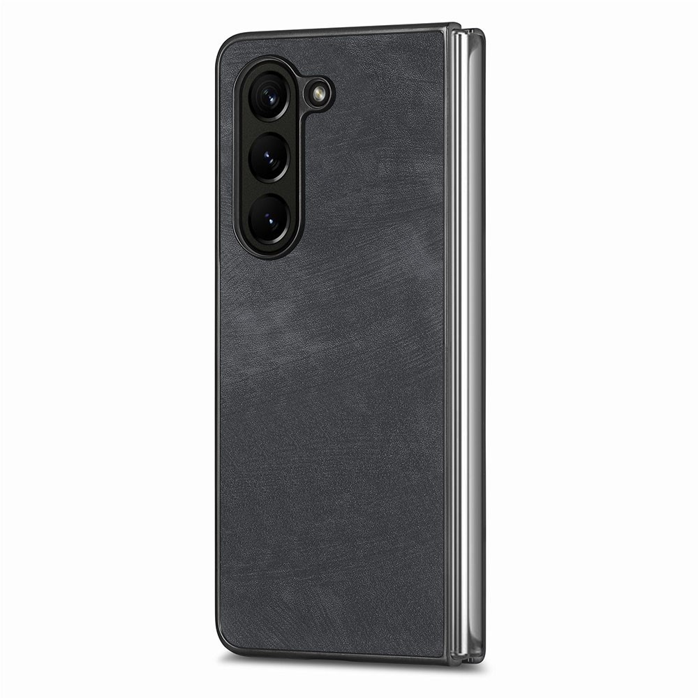 Vintage plastové pouzdro na Samsung Galaxy Z Fold5 5G - černé