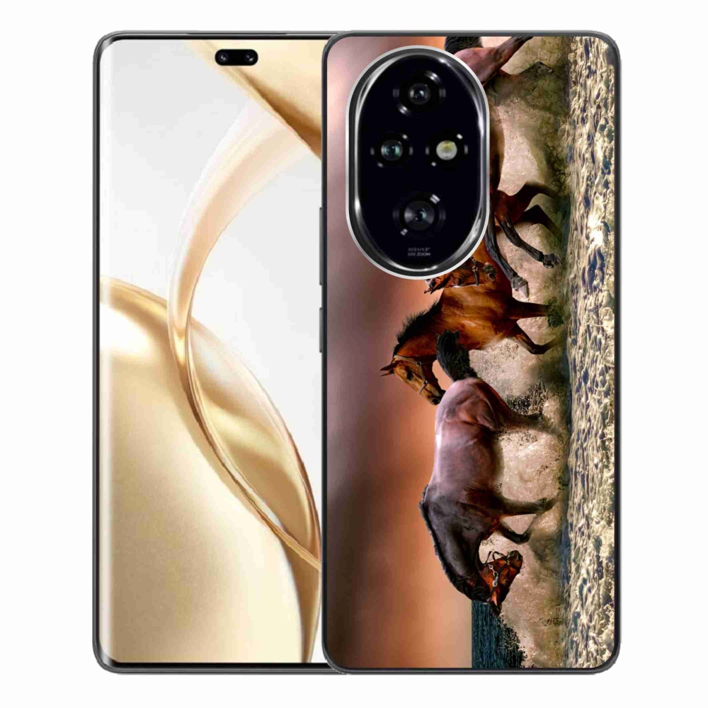 Gelový obal mmCase na Honor 200 Pro 5G - koně 1