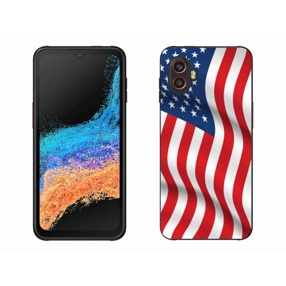 Gelový kryt mmCase na mobil Samsung Galaxy Xcover 6 Pro - USA vlajka