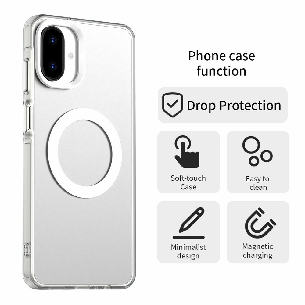 Candy gelový obal MagSafe pro Samsung Galaxy A07 4G - bílý