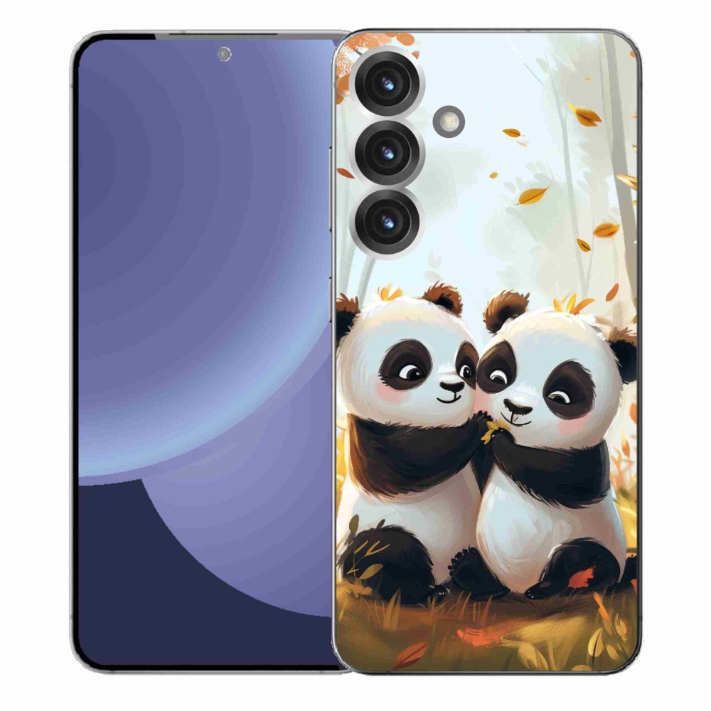Gelový kryt mmCase na Samsung Galaxy S25+ - pandy