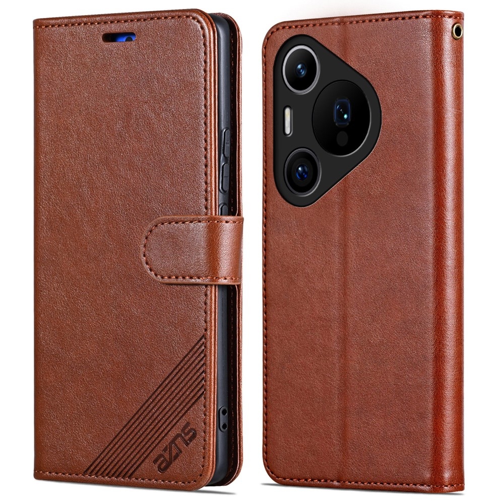AZNS knížkové pouzdro na Huawei Pura 70 Pro - hnědé