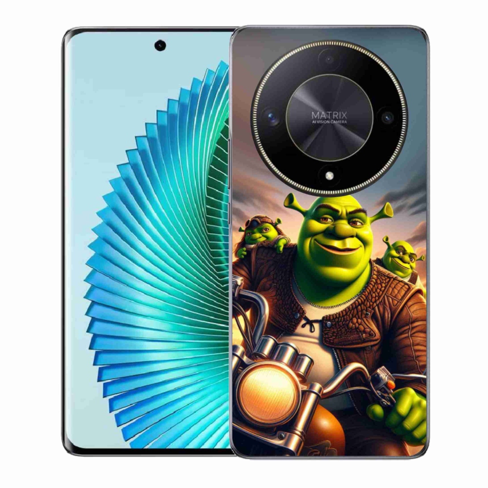 Gelový kryt mmCase na Honor Magic 6 Lite 5G - shrek na motorce