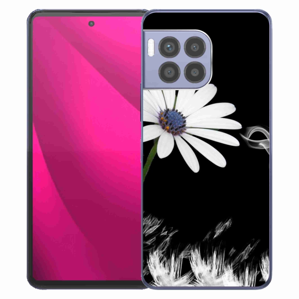 Gelový kryt mmCase na T-Mobile T Phone 2 Pro - bílá květina