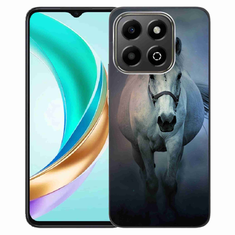 Gelový kryt mmCase na Honor X6b - běžící bílý kůň