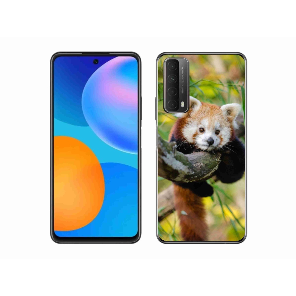 Gelový kryt mmCase na Huawei P Smart (2021) - panda červená