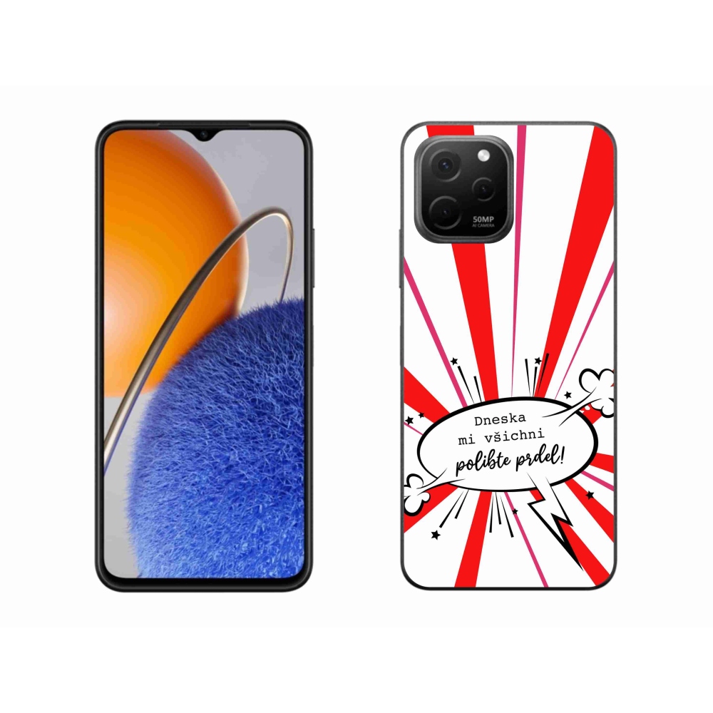 Gelový kryt mmCase na Huawei Nova Y61 - vtipný text 15 bílé pozadí