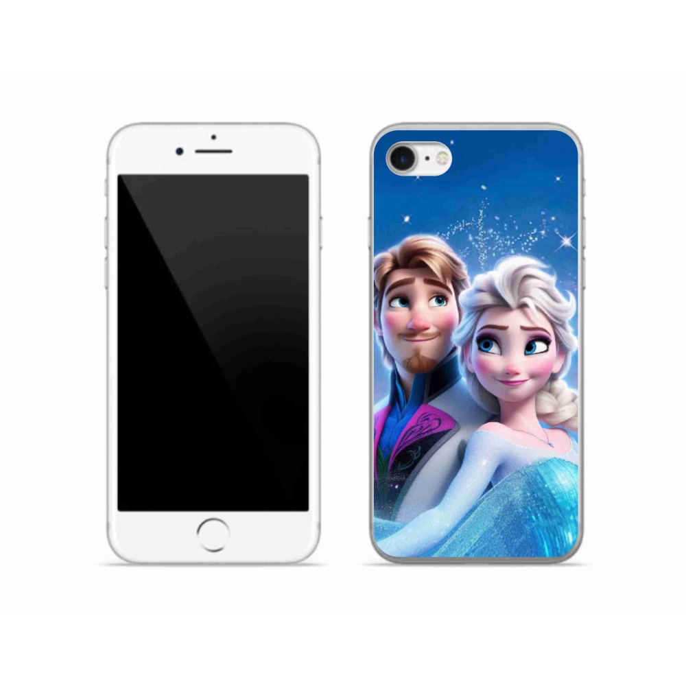 Gelový kryt mmCase na iPhone SE (2022) - ledové království 1
