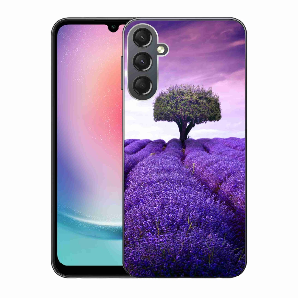 Gelový kryt mmCase na Samsung Galaxy A24 - levandulová louka