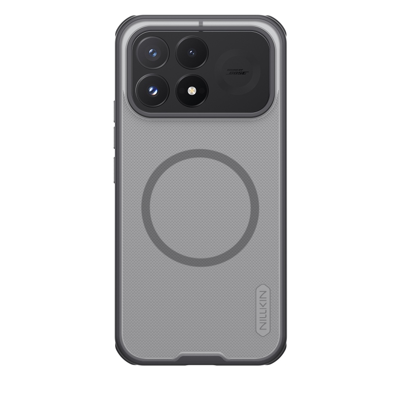 Nillkin Super Frosted PRO Magnetic Zadní Kryt pro Poco F9 Pro Transparent Black