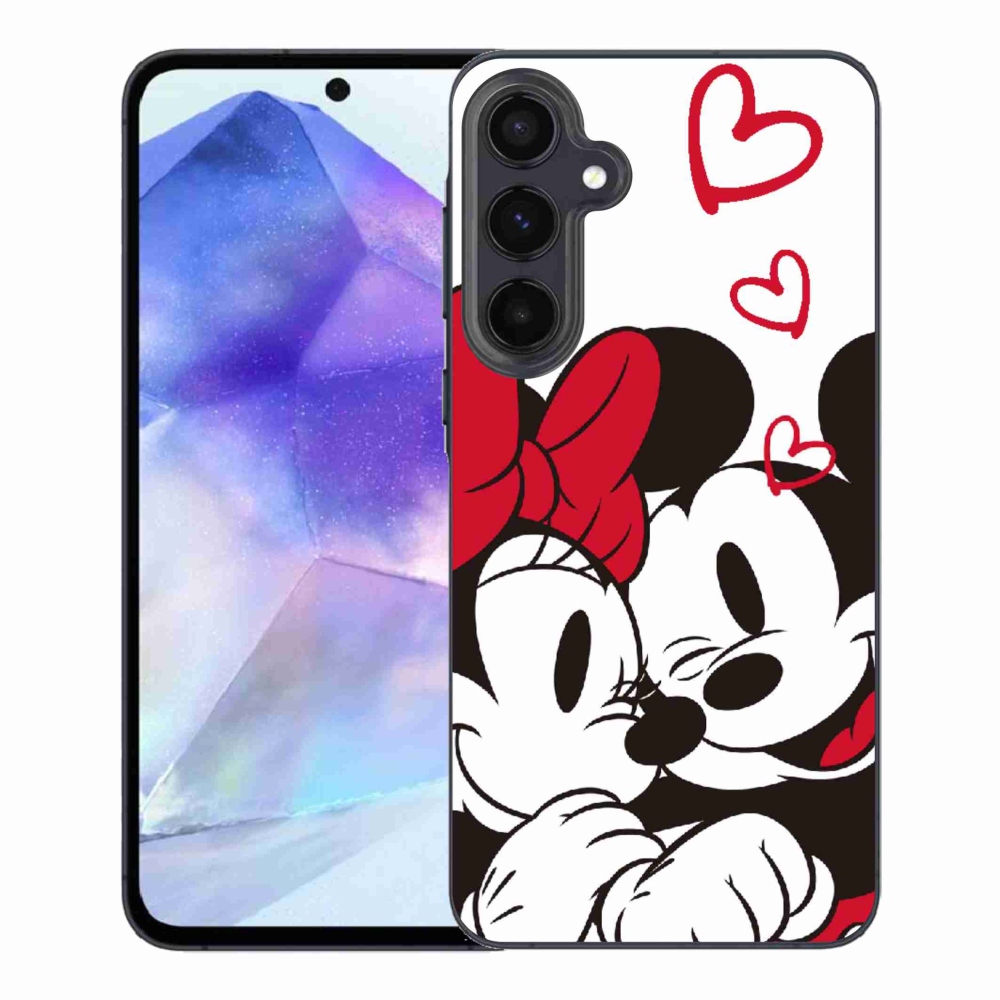 Gelový kryt mmCase na Samsung Galaxy A55 5G - minnie a mickey