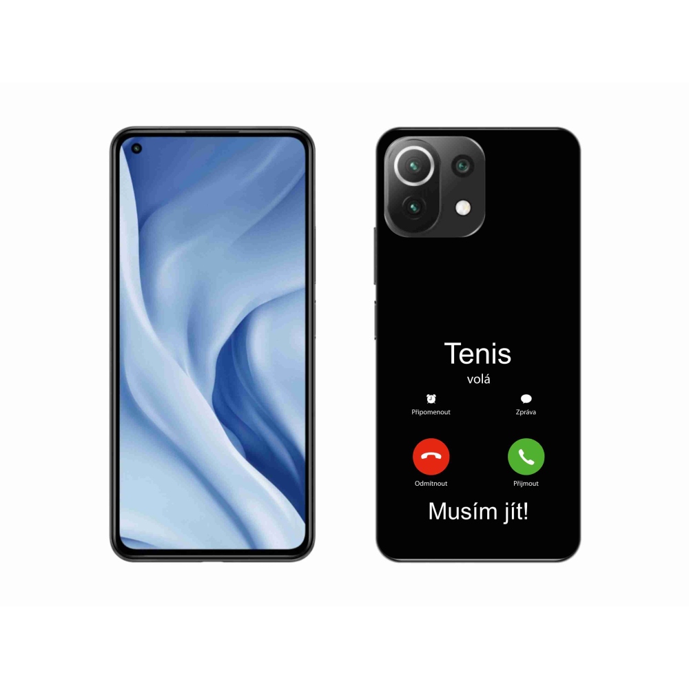 Gelový kryt mmCase na Xiaomi 11 Lite 5G NE - tenis volá černé pozadí