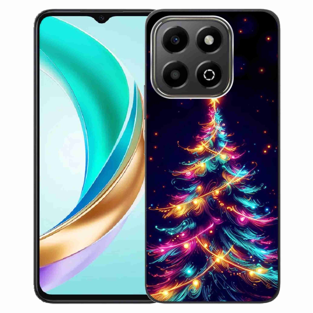 Gelový kryt mmCase na Honor X6b - neonový vánoční stromek
