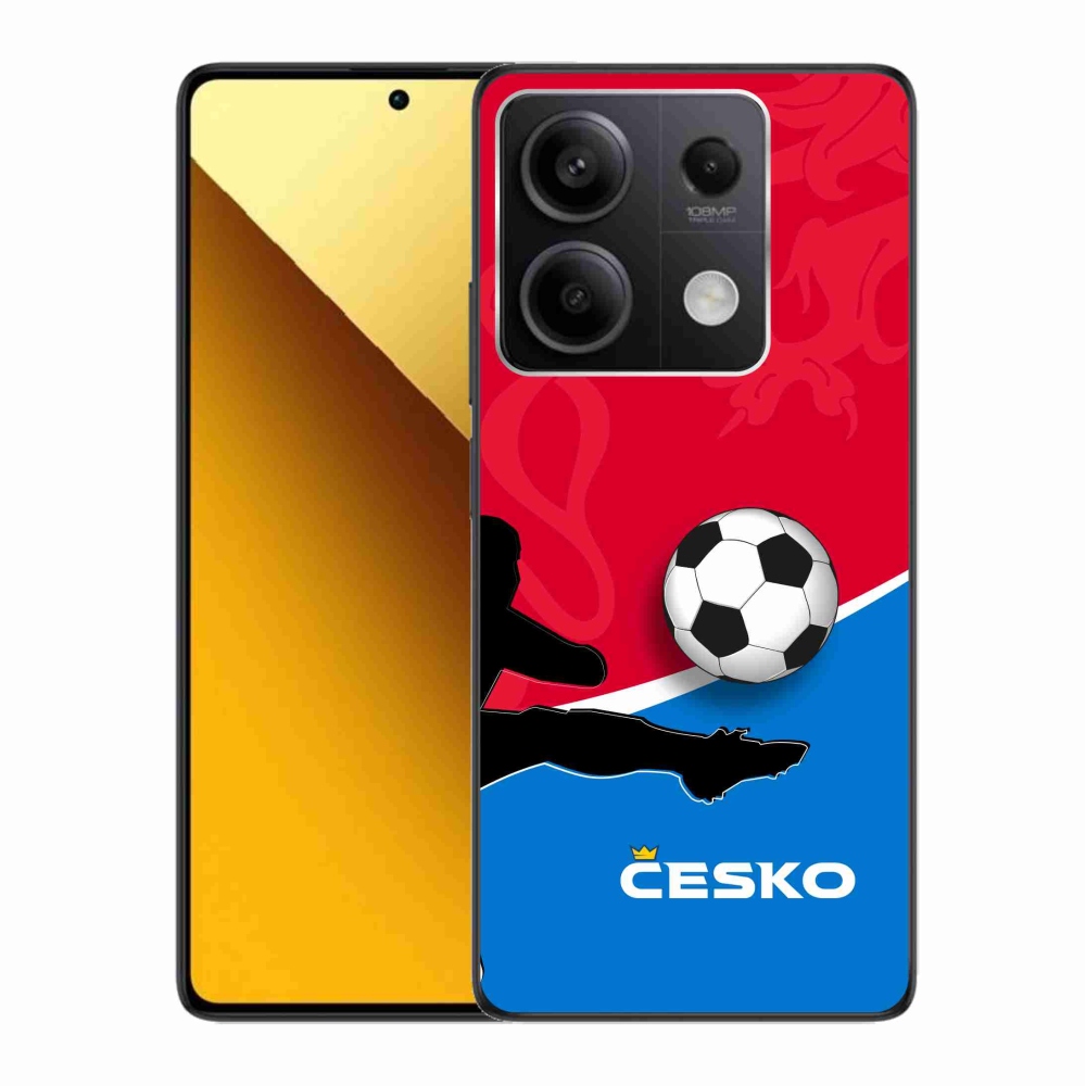 Gelový kryt mmCase na Xiaomi Redmi Note 13 5G - fotbal Česko 2