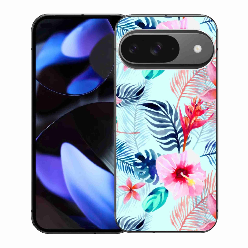 Gelový kryt mmCase na Google Pixel 9/9 Pro - květiny