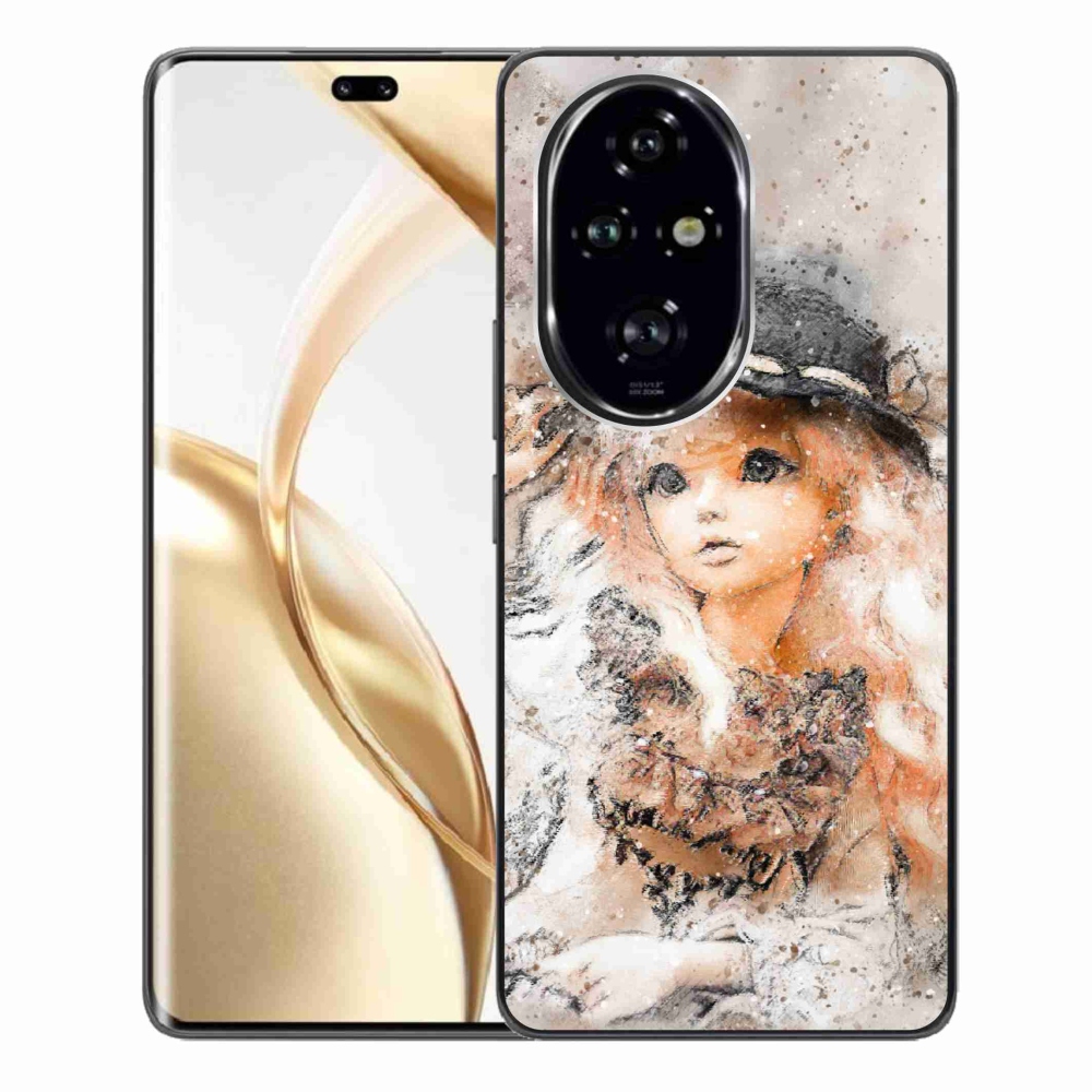 Gelový kryt mmCase na Honor 200 Pro 5G - holčička s kloboukem
