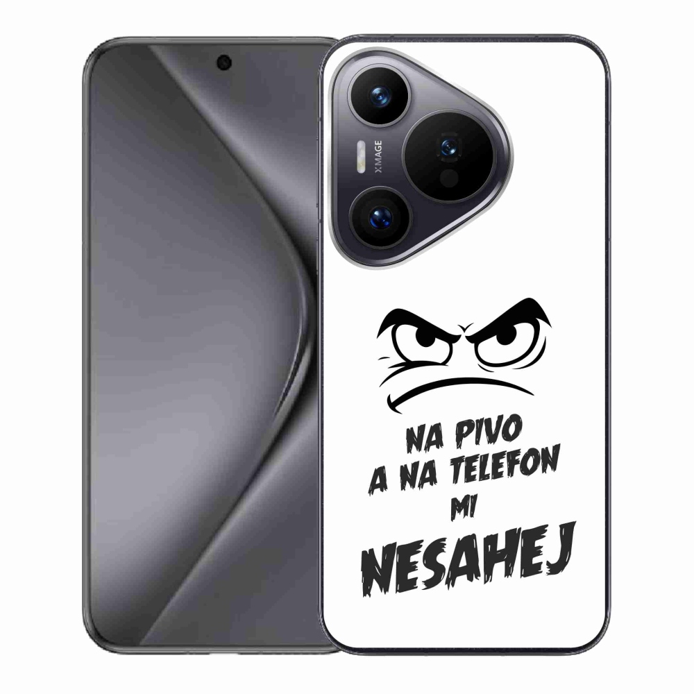 Gelový kryt mmCase na Huawei Pura 70 - pivní motiv 2 bílé pozadí