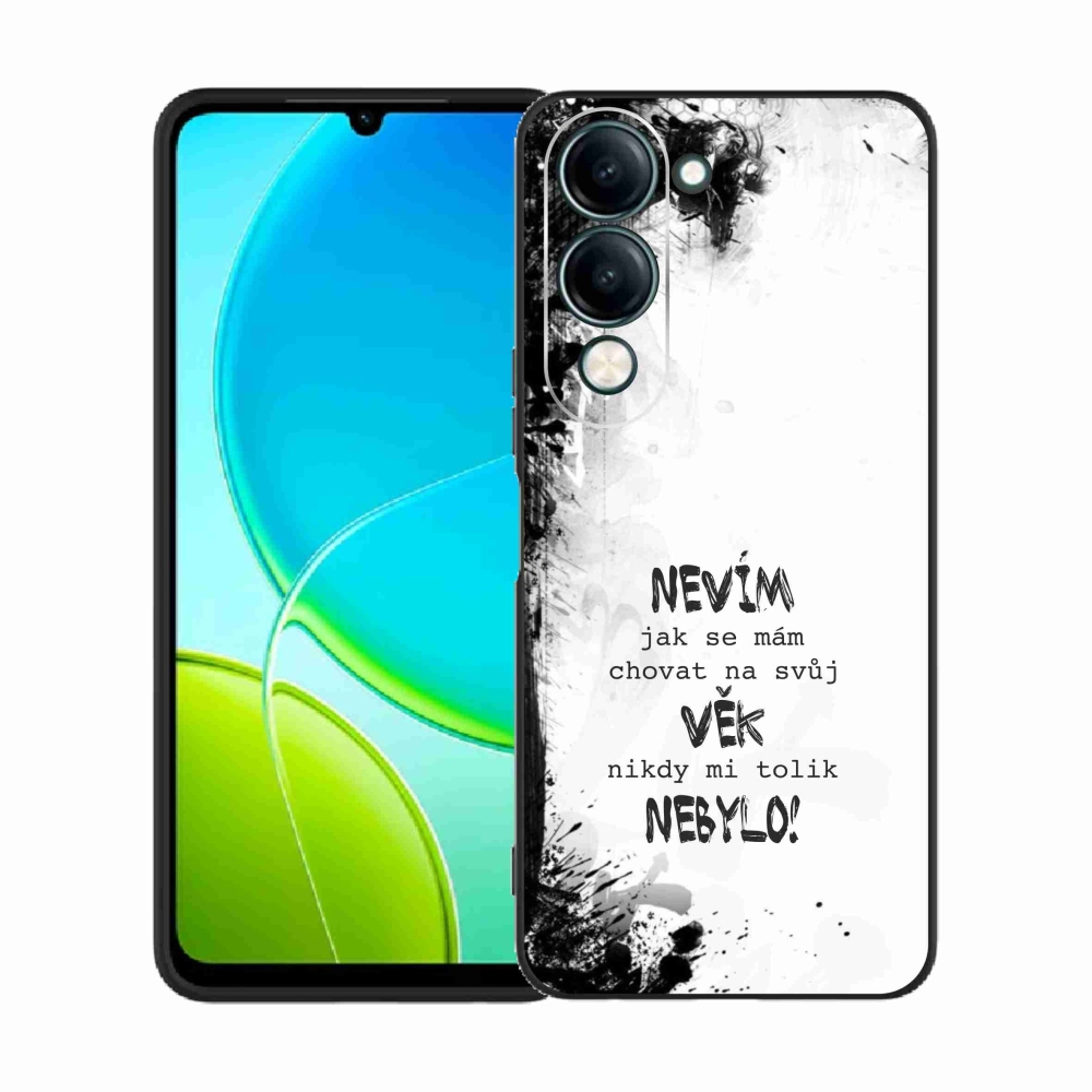 Gelový kryt mmCase na Vivo Y29s 5G - vtipný text 14 bílé pozadí