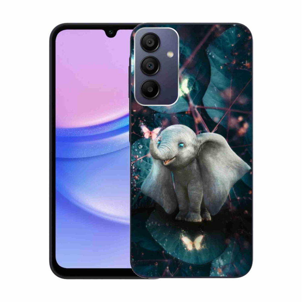 Gelový kryt mmCase na Samsung Galaxy A15 4G/5G - roztomilý slon