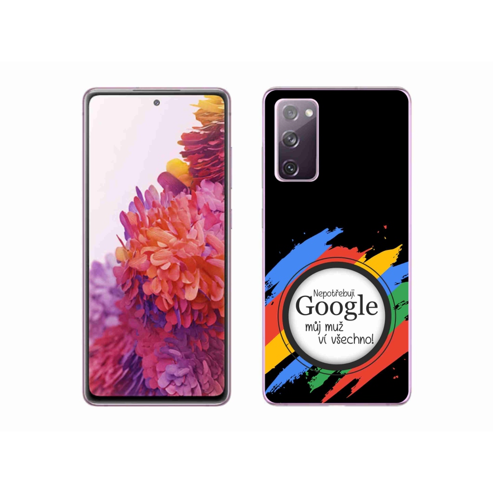 Gelový kryt mmCase na Samsung Galaxy S20 FE - muž ví všechno černé pozadí