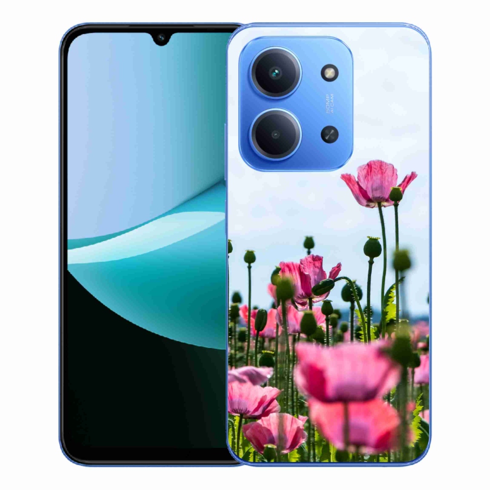 Gelový kryt mmCase na Xiaomi Redmi 15C 4G/5G (173mm) - vlčí mák