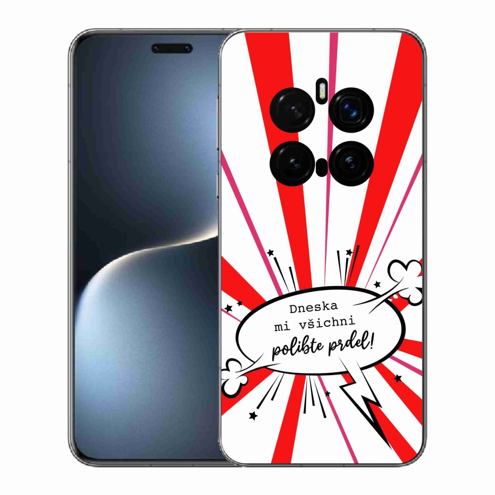 Gelový kryt mmCase na Honor Magic 7 Pro 5G - vtipný text 15 bílé pozadí