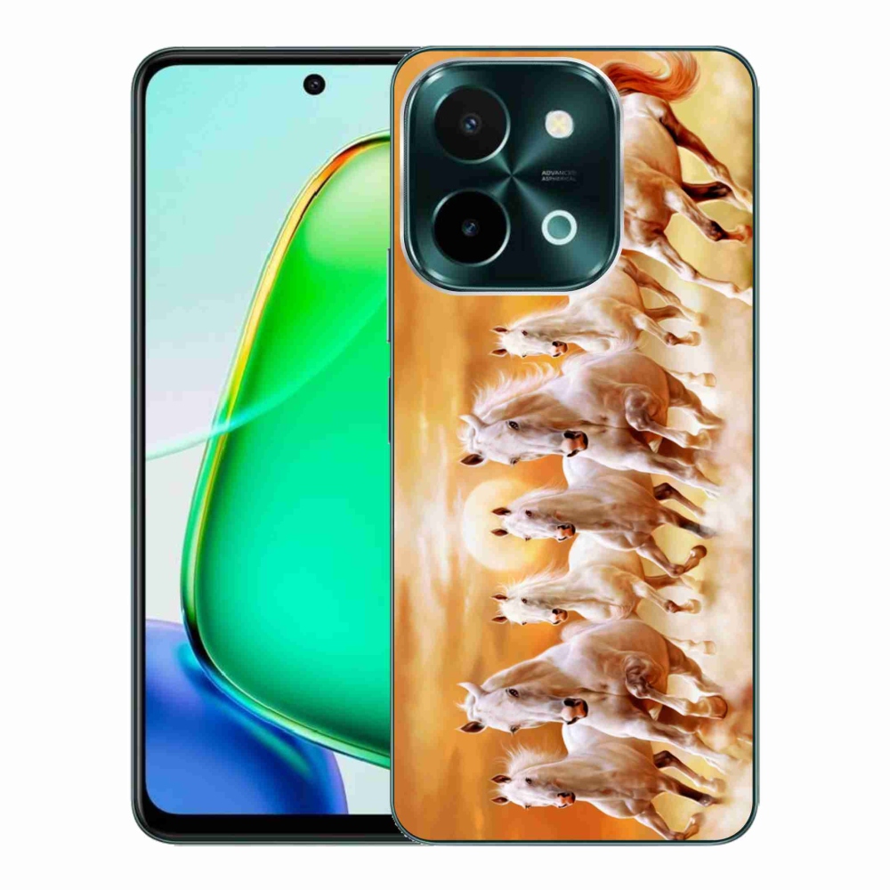 Gelový obal mmCase na Vivo Y28 - koně 2