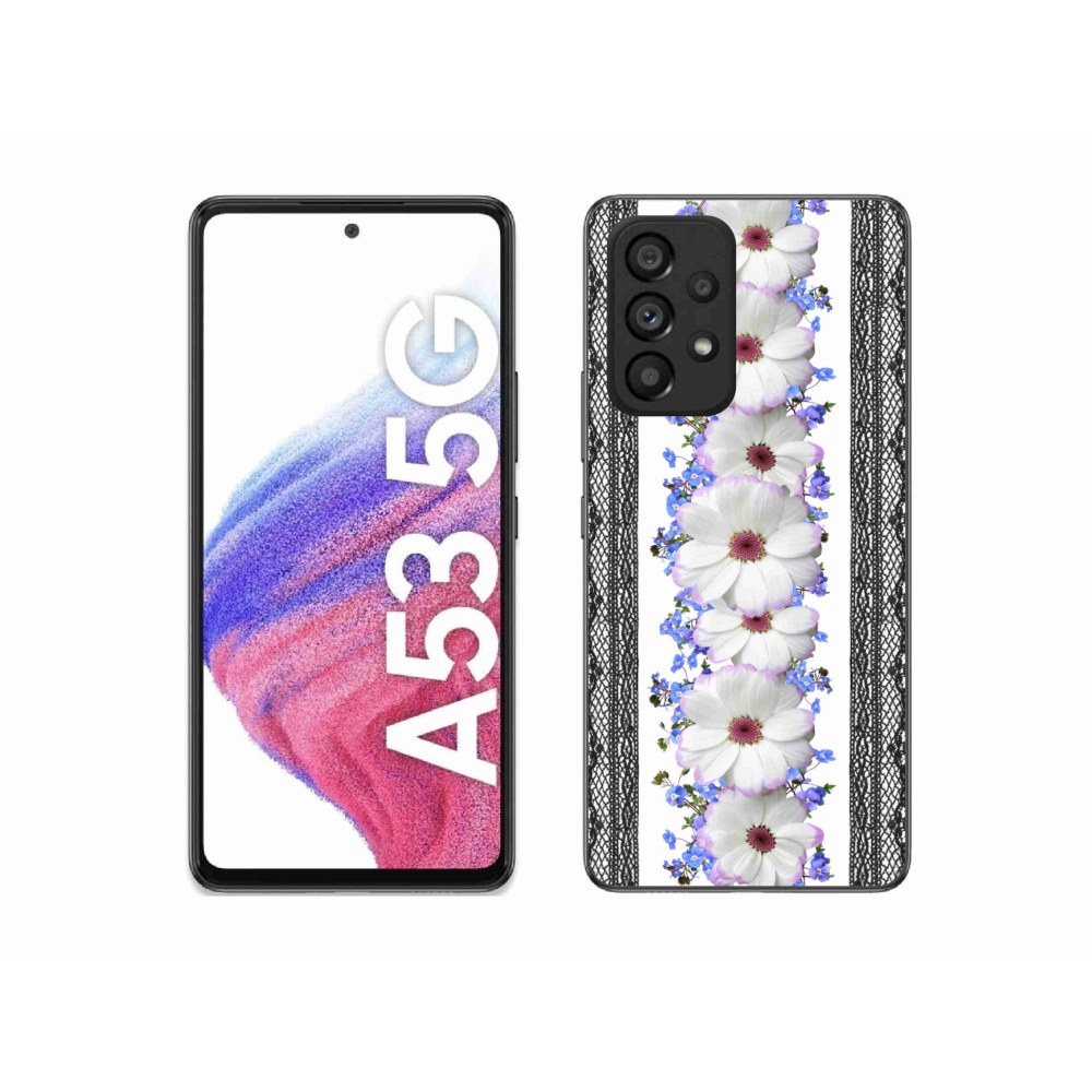 Gelový kryt mmCase na Samsung Galaxy A53 5G - květiny 8