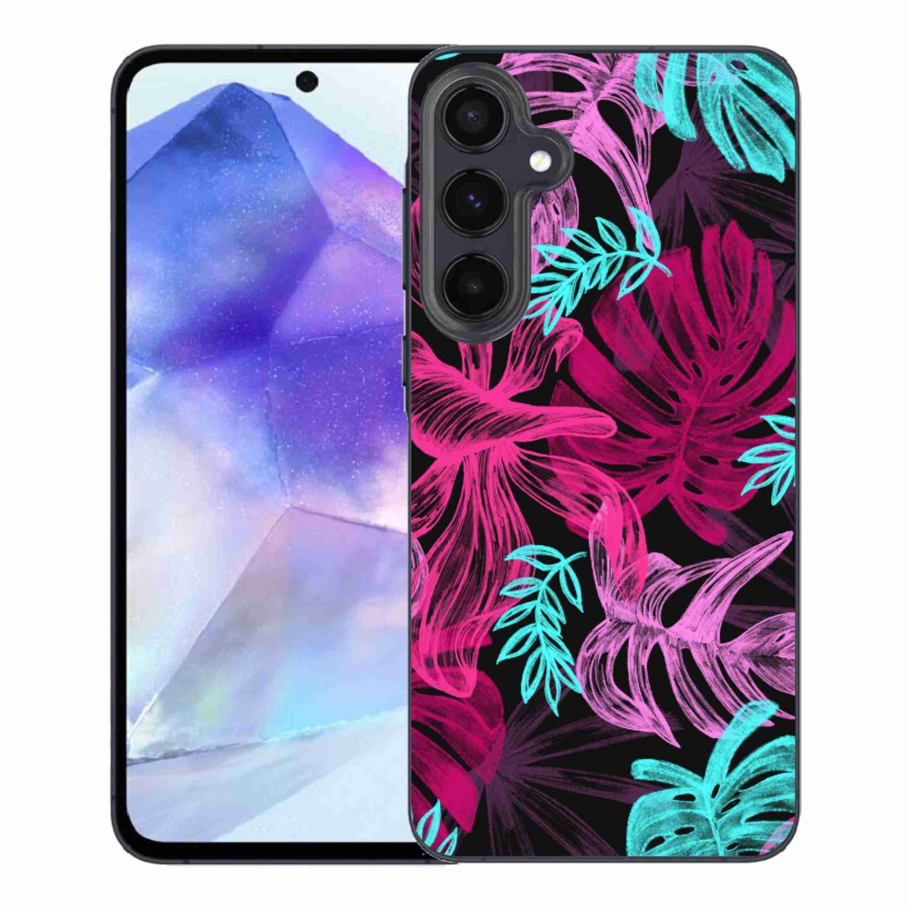 Gelový kryt mmCase na Samsung Galaxy A55 5G - květiny 1