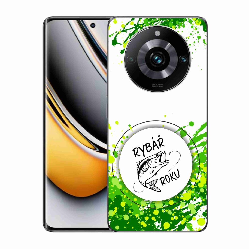 Gelový kryt mmCase na Realme 11 Pro/11 Pro+ - rybář roku bílé pozadí
