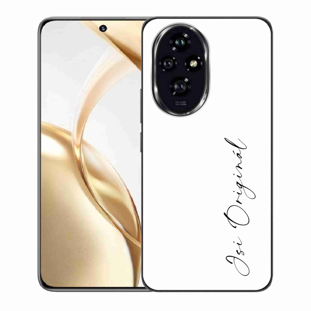 Gelový kryt mmCase na Honor 200 5G - jsi originál bílé pozadí