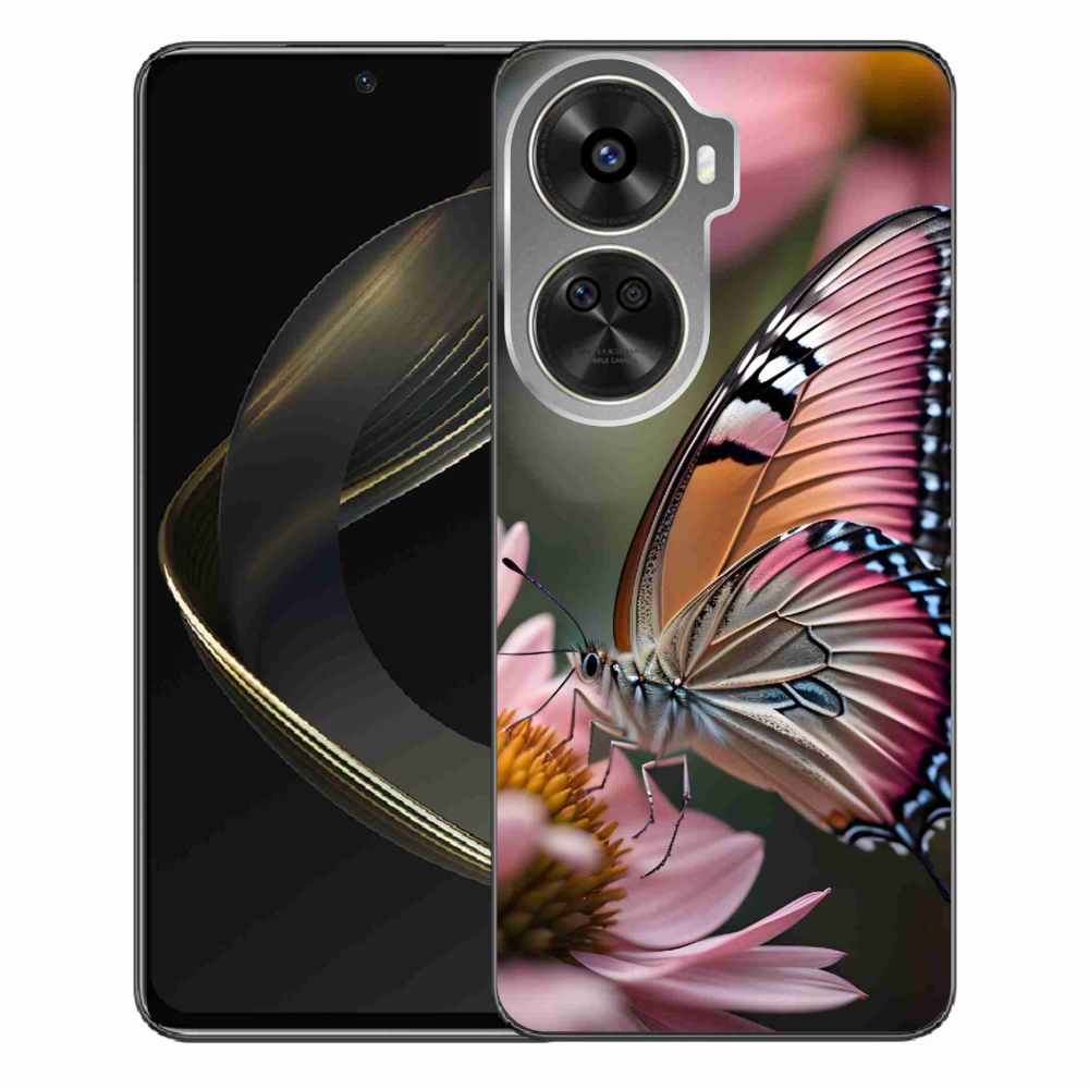 Gelový kryt mmCase na Huawei Nova 12 SE - barevný motýl